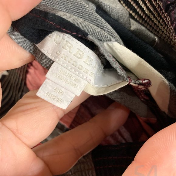 Burberry Red Romper - Size 6M - Picture 3 of 4